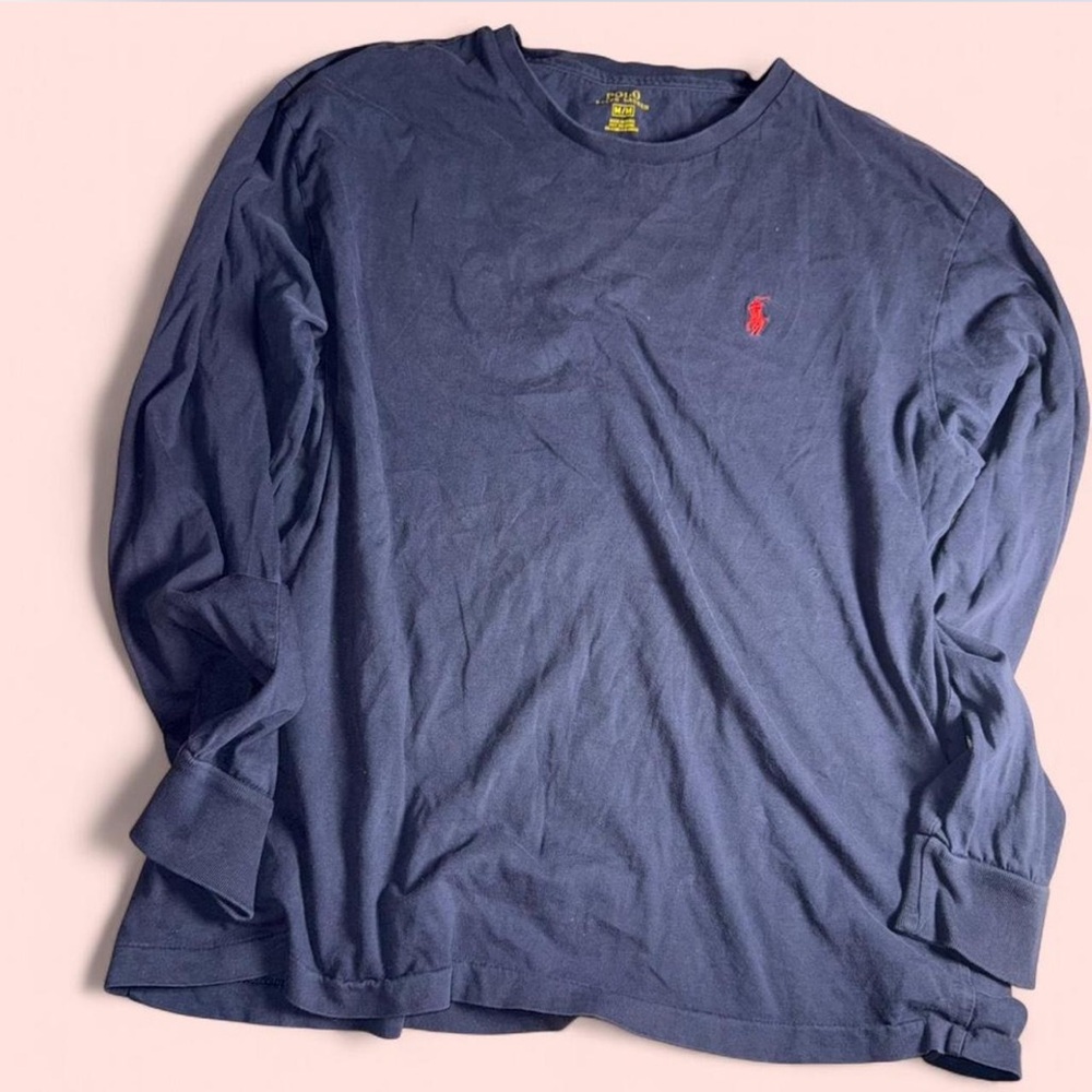 Polo by Ralph Lauren Men's Long Sleeve Navy Tee